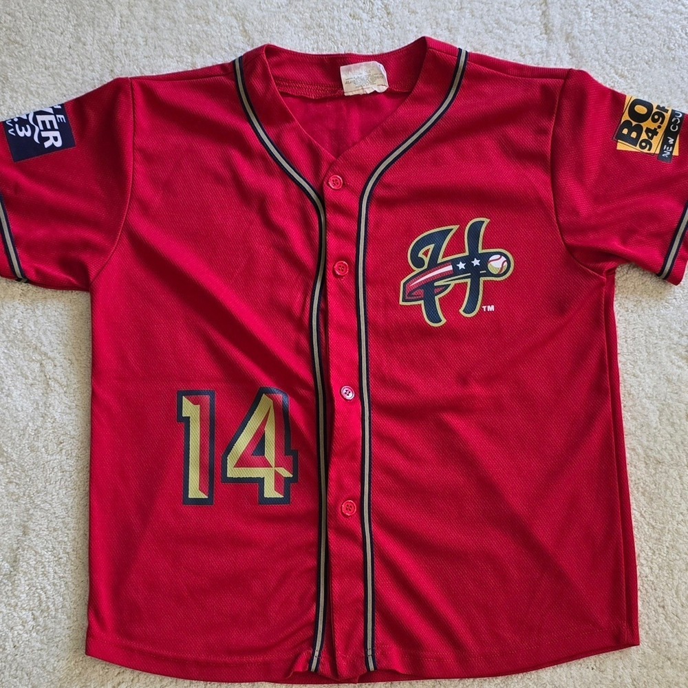 Harrisburg Senators Baseball Jersey Youth XL Short Sleeve Button Up Shirt